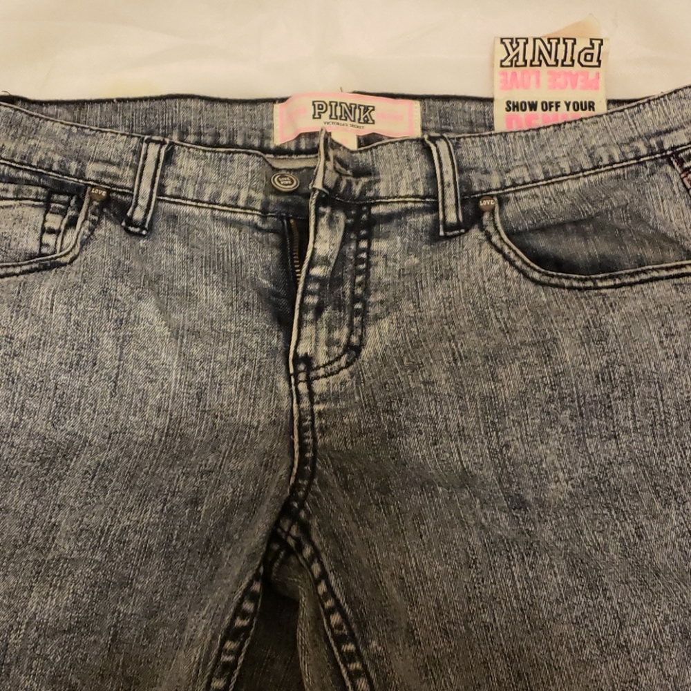 PINK Limited Edition Dark Wash Skinnies